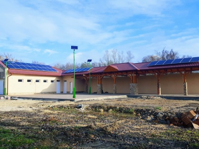 A beruházás építés közben