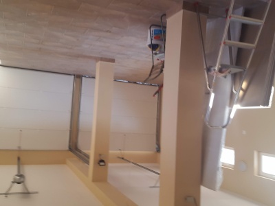 A beruházás építés közben